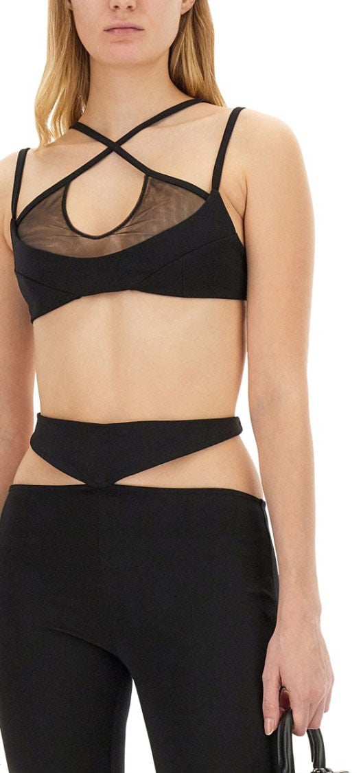 The Attico Bra Amos Zwart