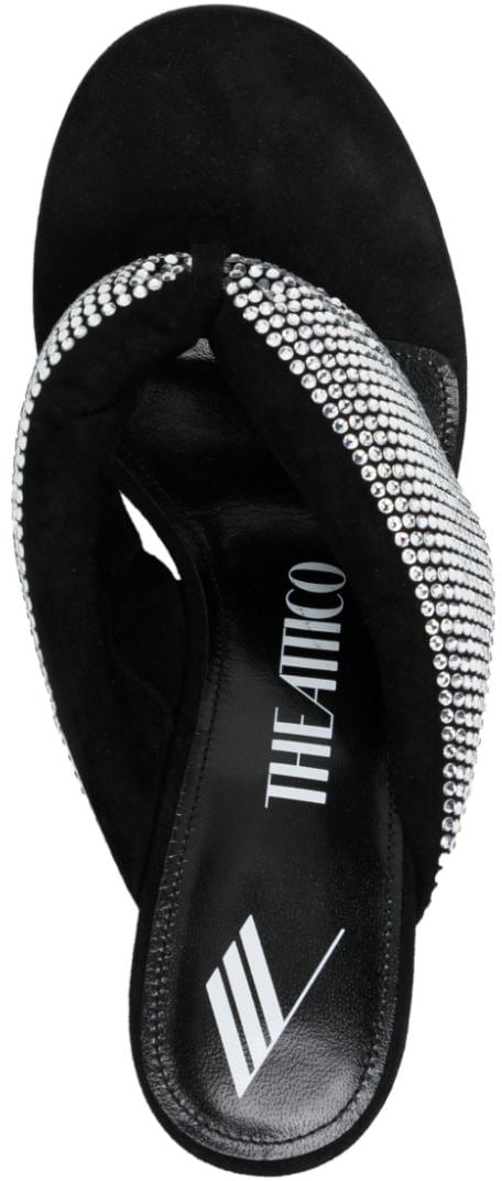 The Attico Sandals Silver Zilver