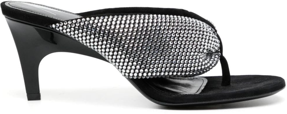 The Attico Sandals Silver Zilver