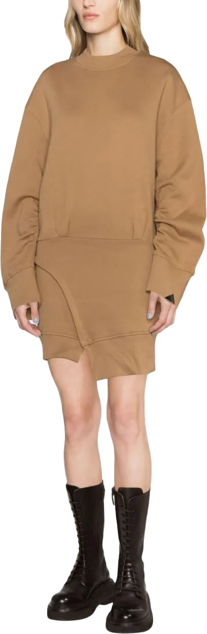 The Attico ivory mini dress beige Beige