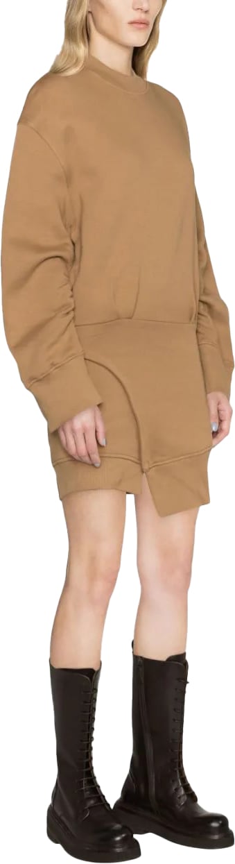 The Attico ivory mini dress beige Beige