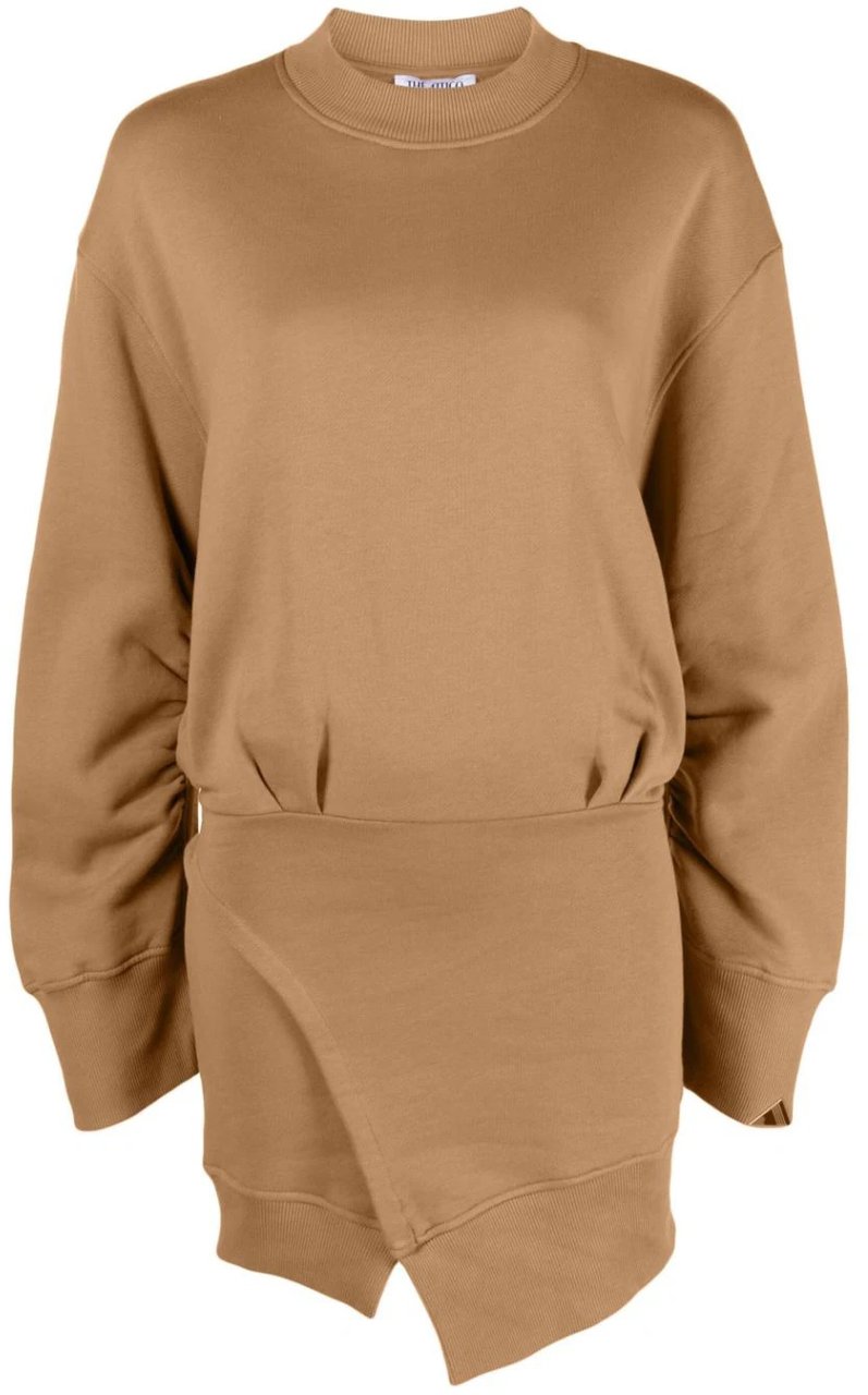 The Attico ivory mini dress beige Beige