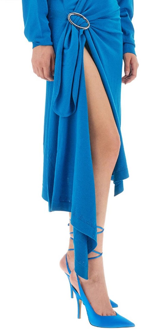The Attico Atwell Midi Dress Blauw