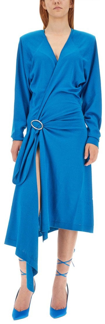 The Attico Atwell Midi Dress Blauw