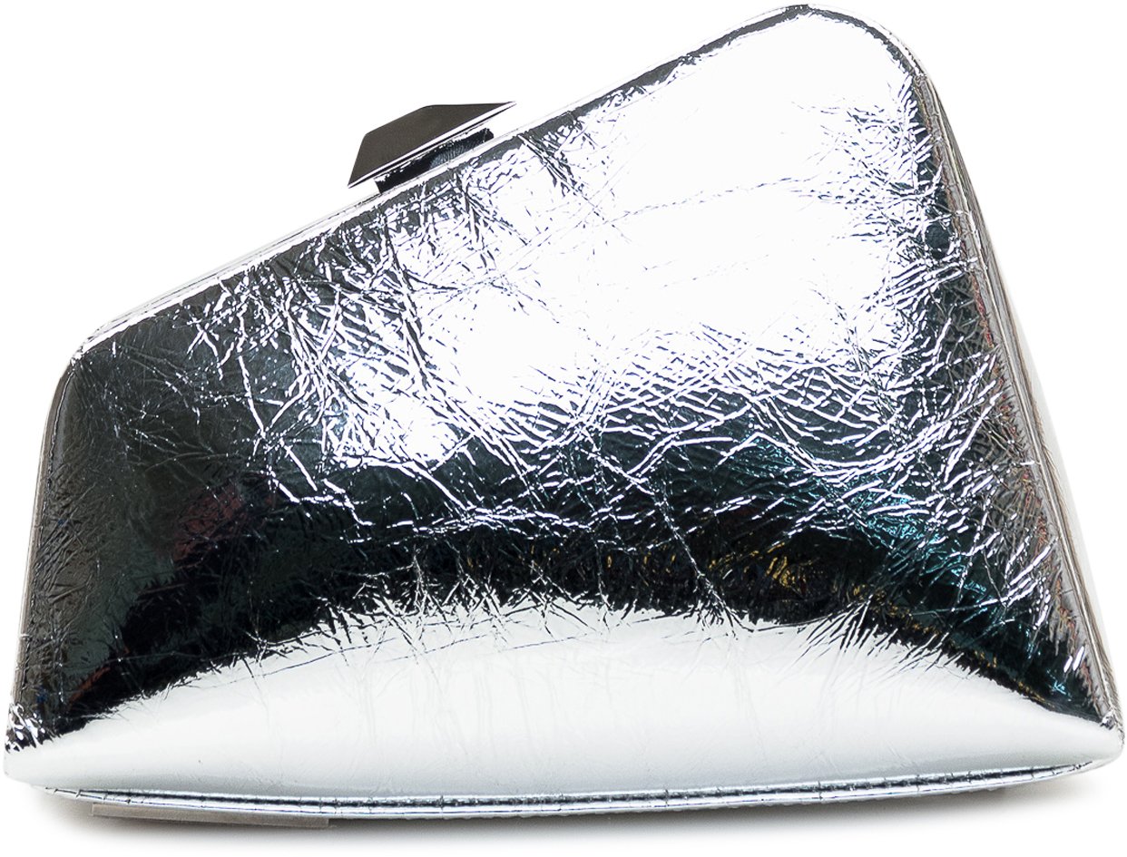 The Attico Clutch Midnight Zilver