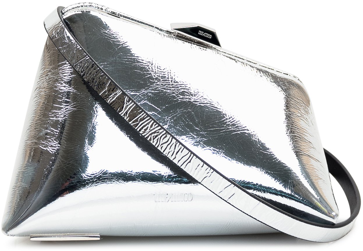 The Attico Clutch Midnight Zilver