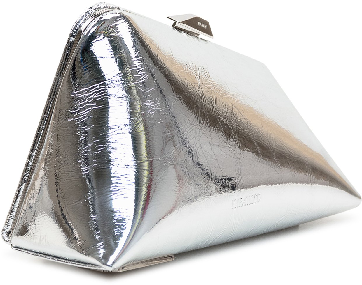 The Attico Clutch Midnight Zilver