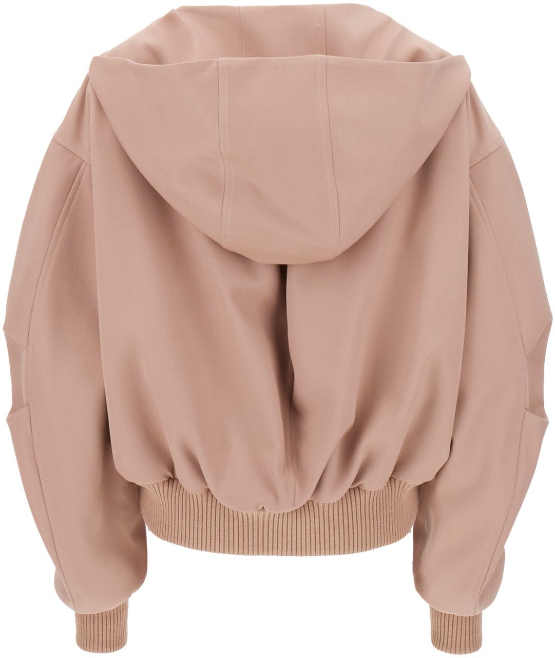 The Attico The Attico Antiqued pink wool oversize bomber Bruin