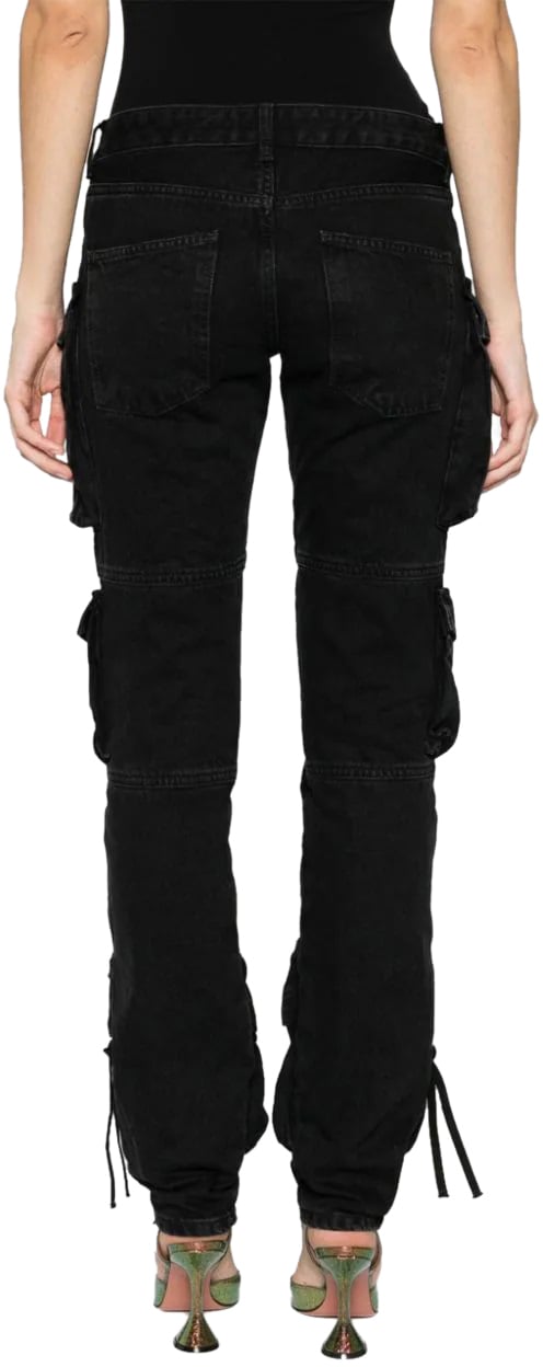 The Attico essie long pants black Zwart