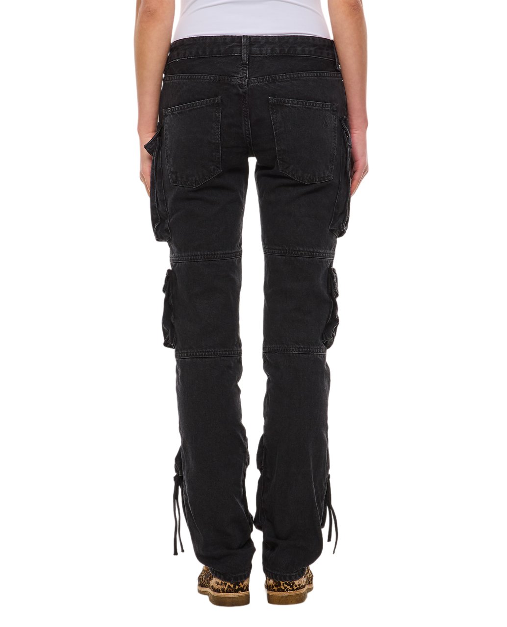 The Attico Cargo Jeans Zwart
