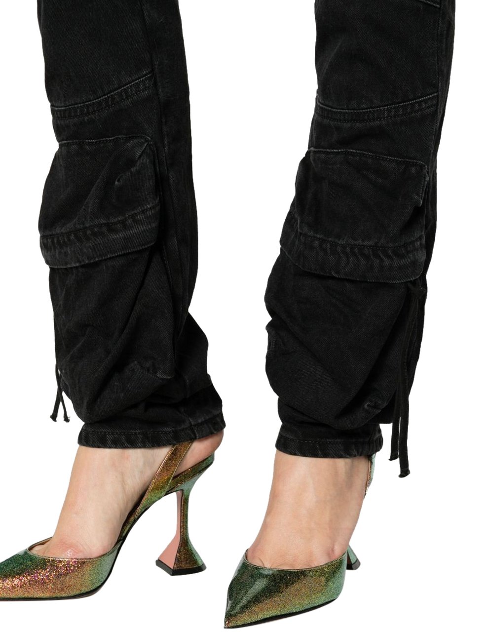 The Attico essie long pants black Zwart