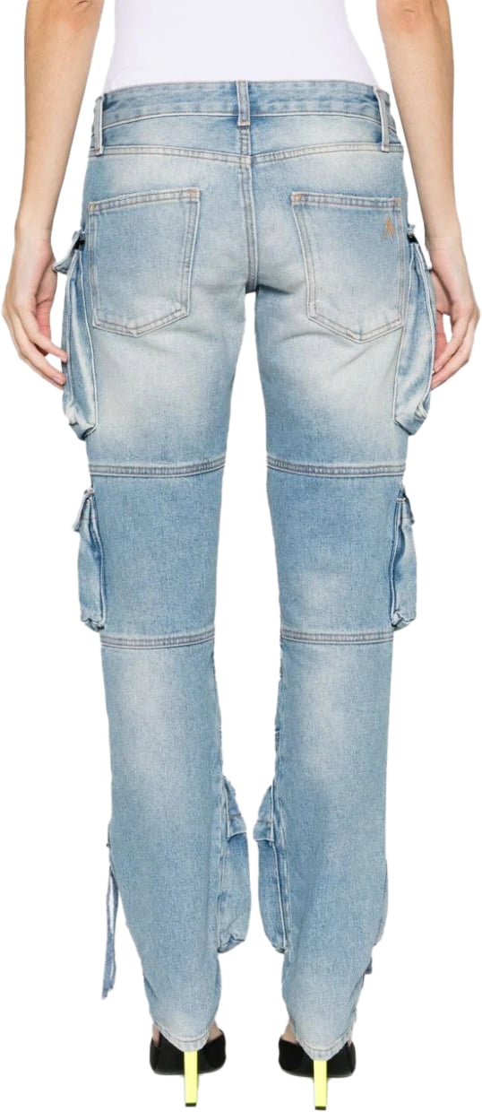 The Attico essie long pants lightblue Lichtblauw