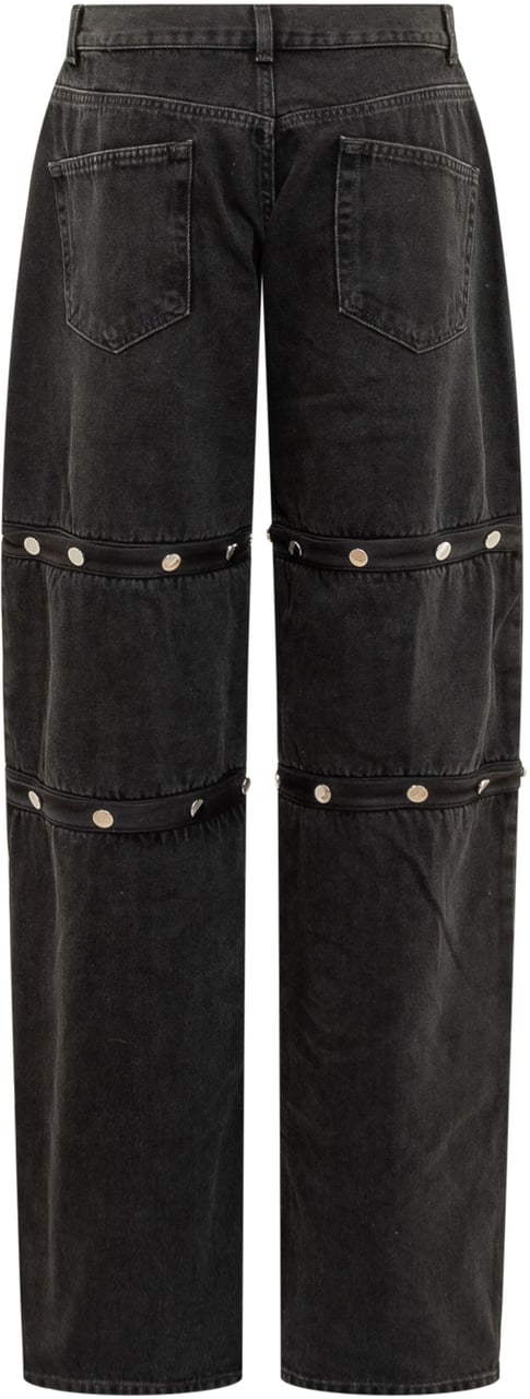 The Attico Pantalone in Jeans Zwart