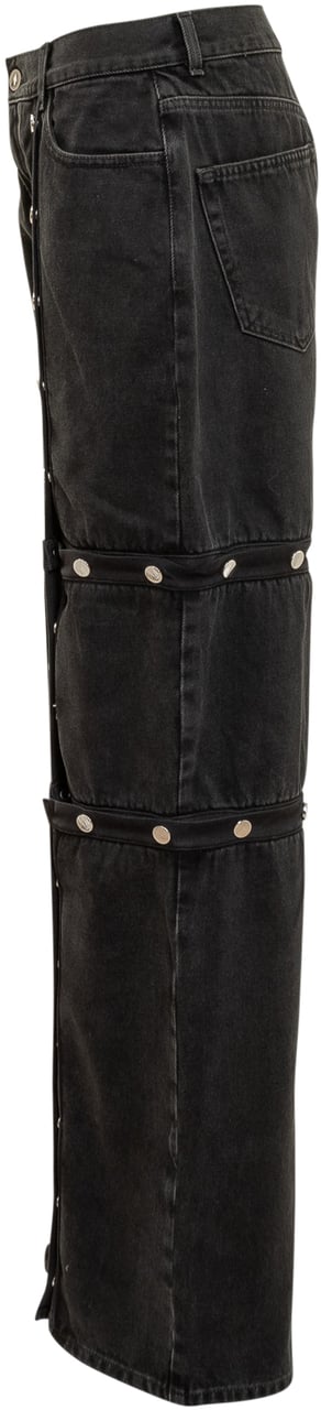 The Attico Pantalone in Jeans Zwart