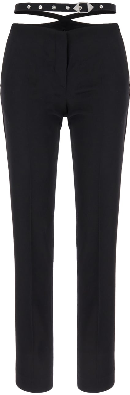 The Attico The Attico Black wool pant Zwart
