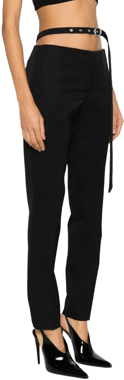 The Attico long pants black Zwart