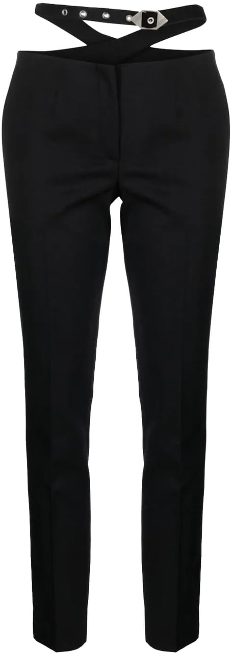 The Attico long pants black Zwart