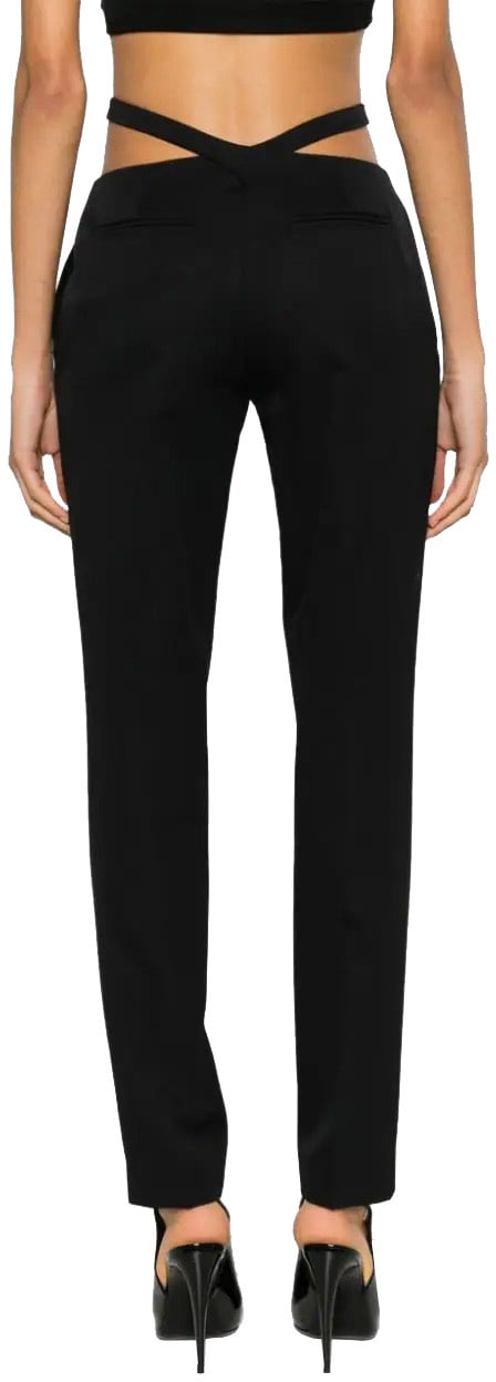 The Attico long pants black Zwart