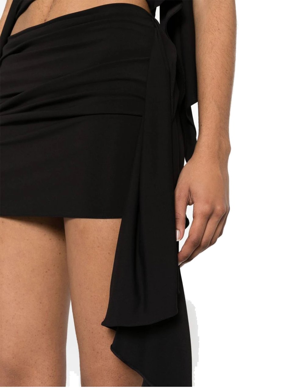 The Attico mini skirt black Zwart