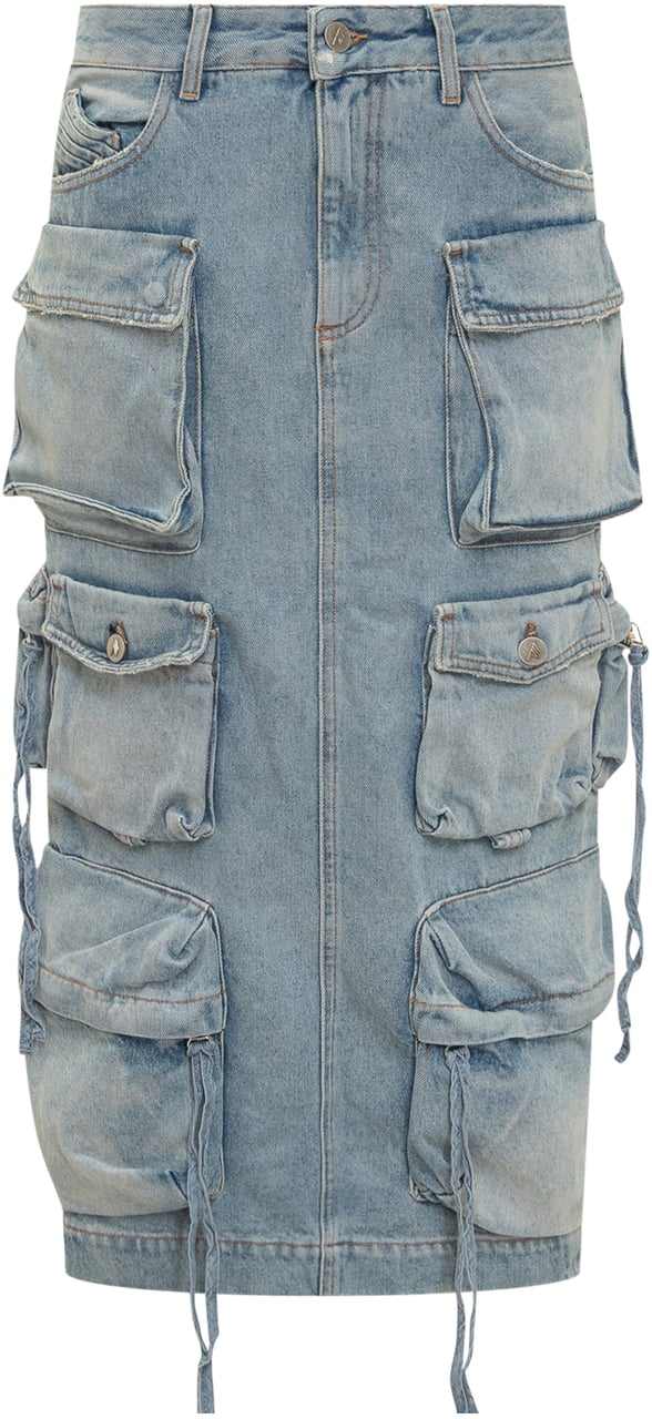 The Attico Gonna Midi Blauw