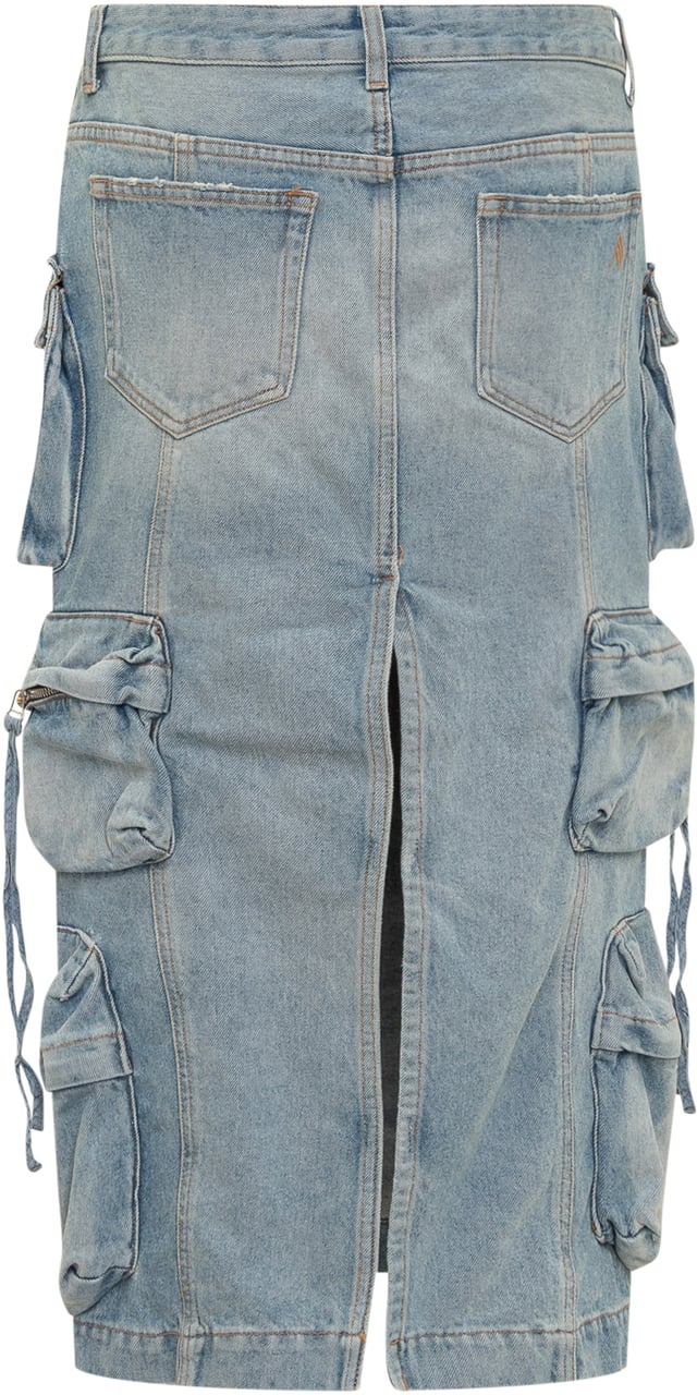 The Attico Gonna Midi Blauw