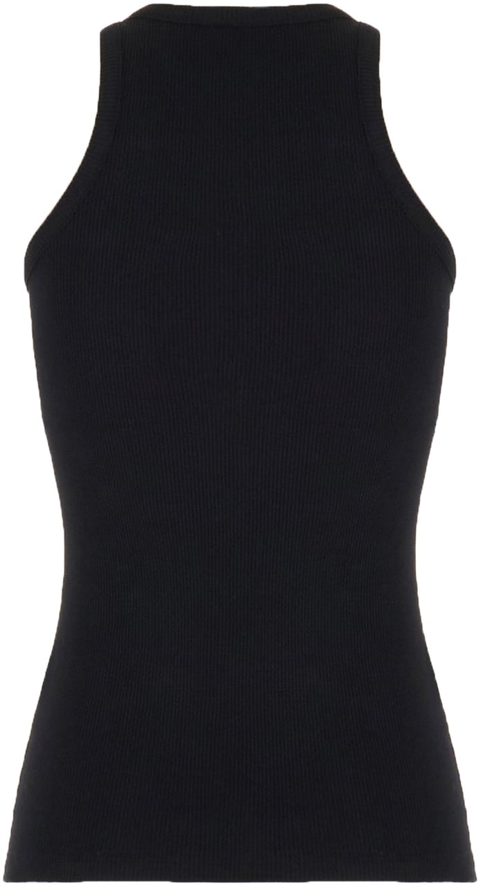 The Attico The Attico Black cotton top Zwart