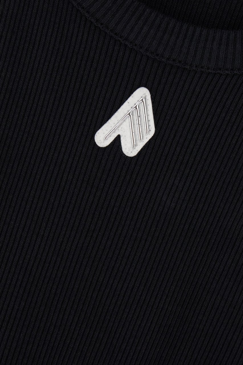 The Attico The Attico Black cotton top Zwart