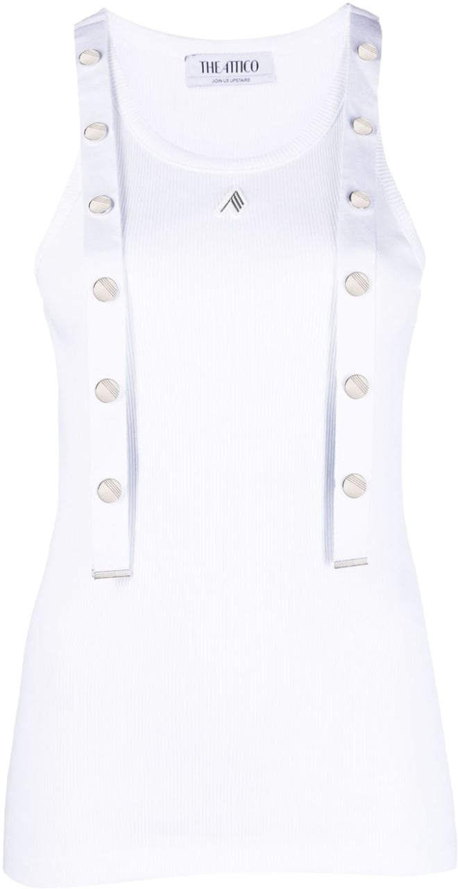 The Attico Top White Wit