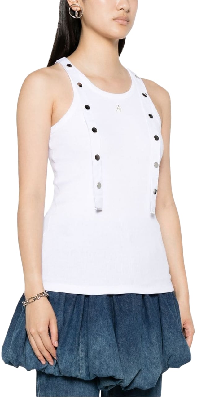 The Attico tank top white Wit