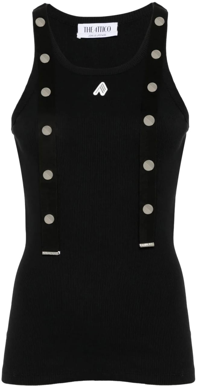The Attico tank top black Zwart