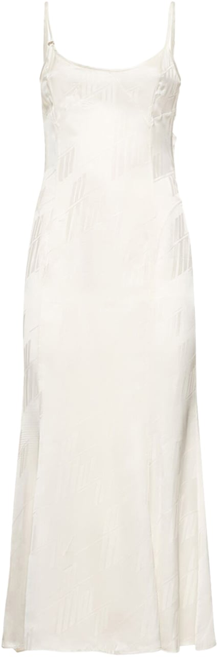 The Attico Elegant long dress made of light fabric versatile Wit