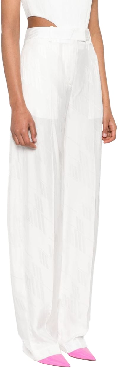 The Attico Trousers White Wit