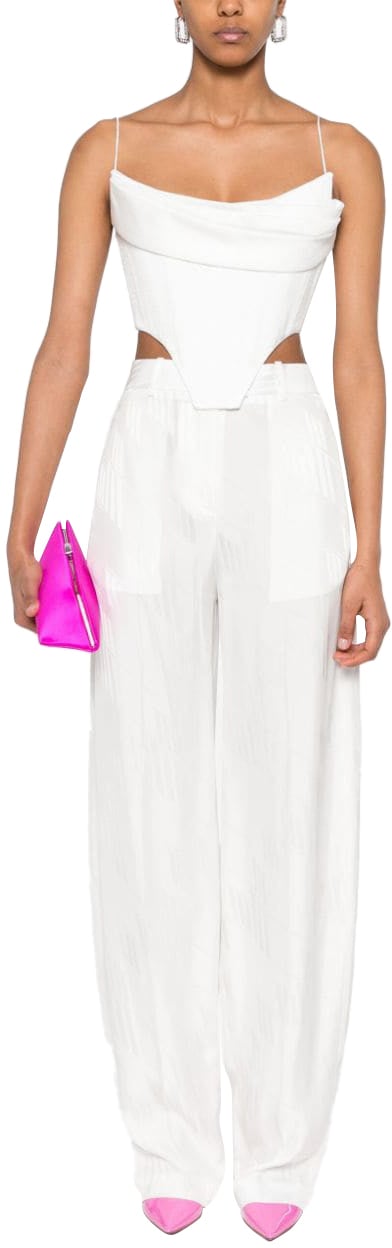 The Attico Trousers White Wit