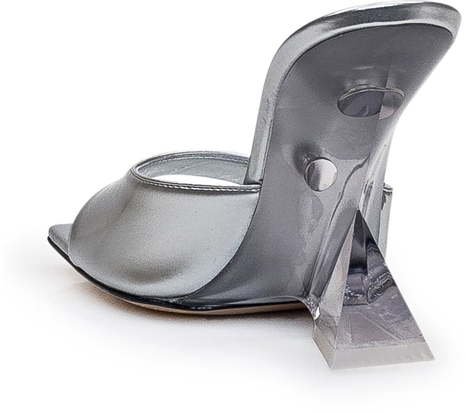 The Attico Mule Cheope Zilver