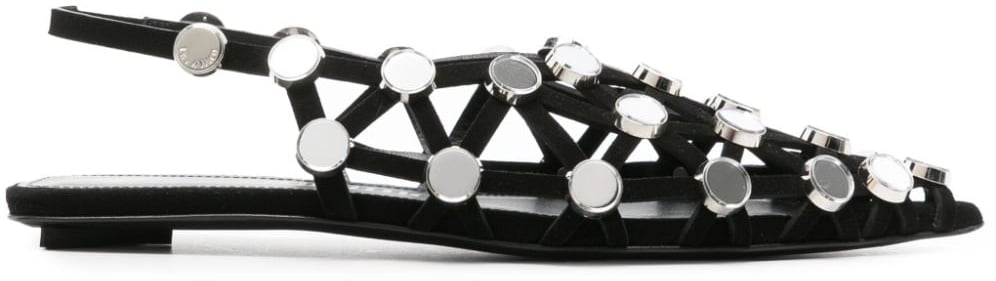 The Attico Flat Shoes Black Zwart