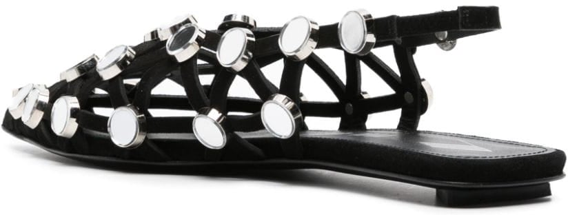 The Attico Flat Shoes Black Zwart