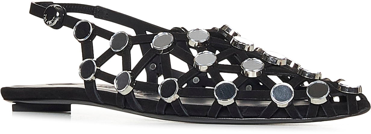 The Attico Flat Shoes Black Zwart