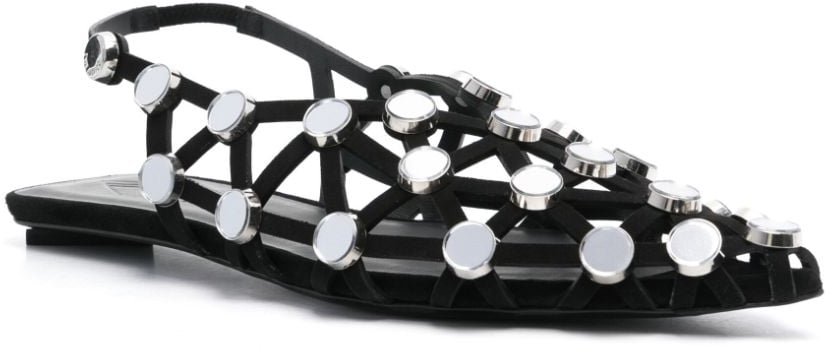 The Attico Flat Shoes Black Zwart