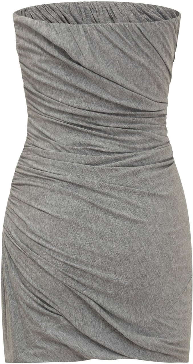 The Attico Abito Mini Jersey Grijs