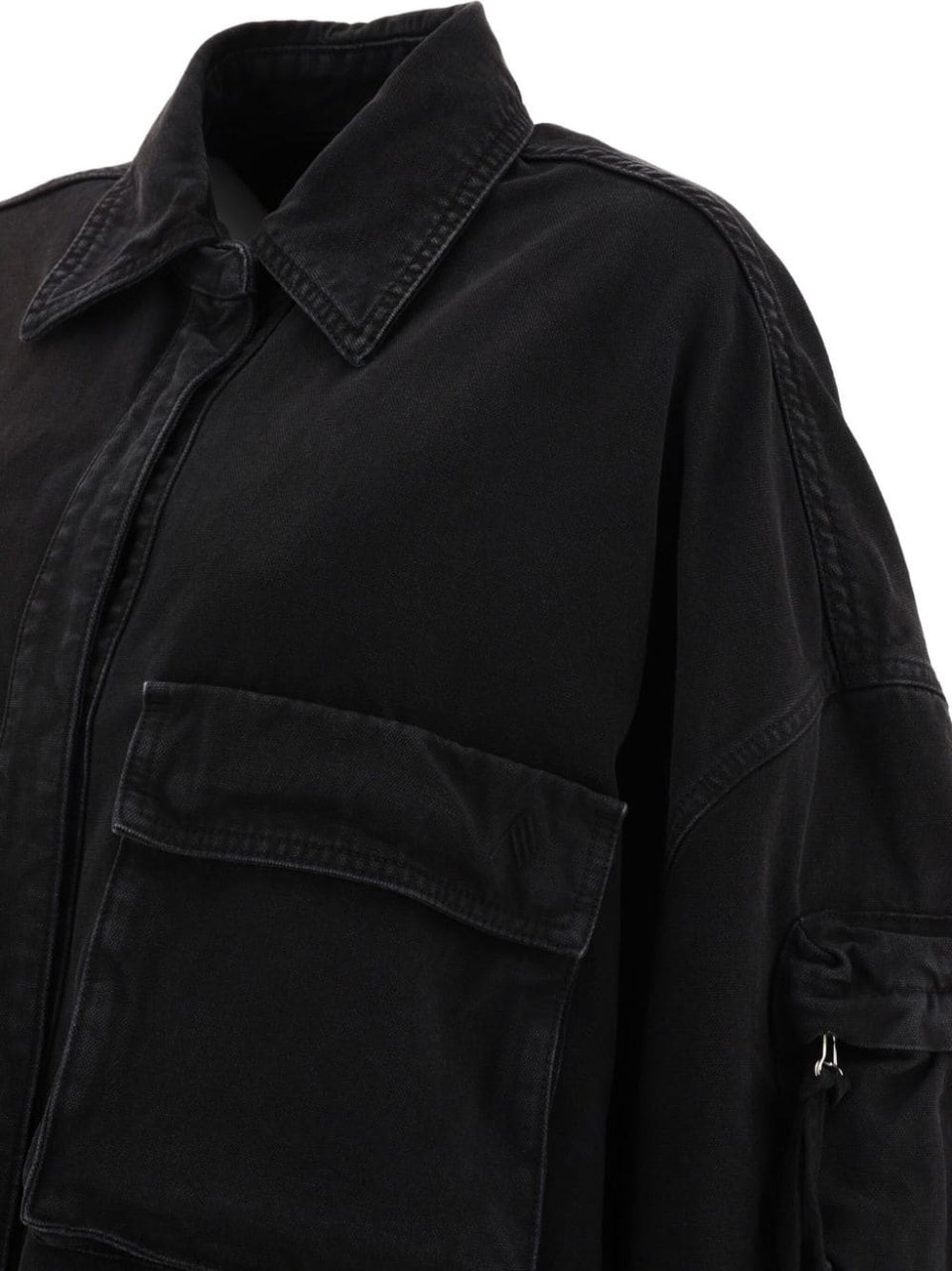 The Attico Coats Black Zwart