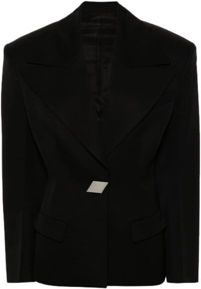 The Attico Blazer Black Zwart