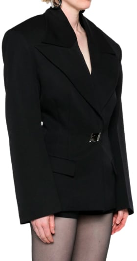 The Attico Blazer Black Zwart
