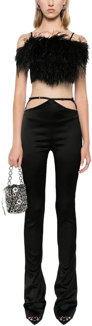 The Attico Pantaloni Lunghi Zwart