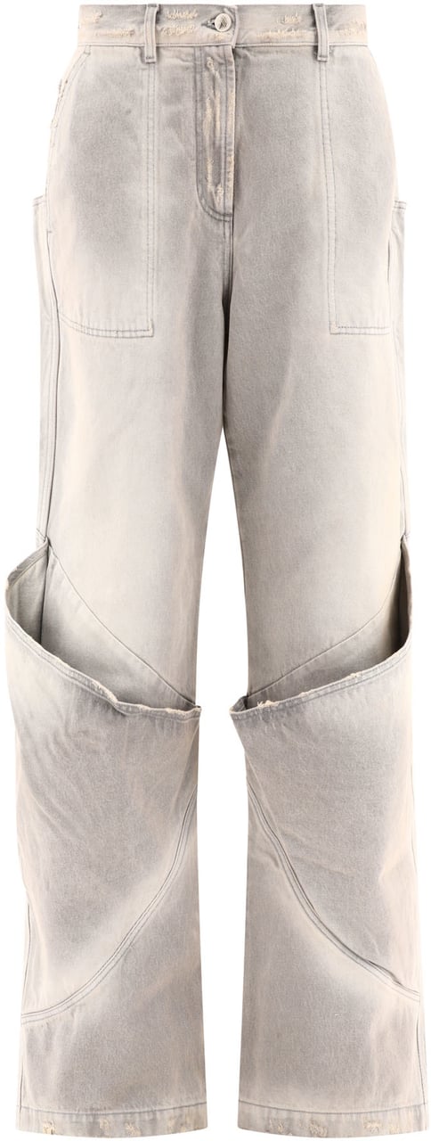 The Attico Wide leg jeans Grijs
