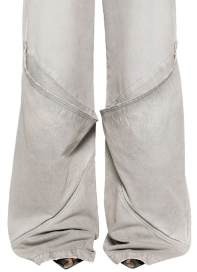 The Attico Pantaloni Lunghi Vintage Grey Grijs