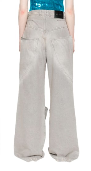 The Attico Pantaloni Lunghi Vintage Grey Grijs