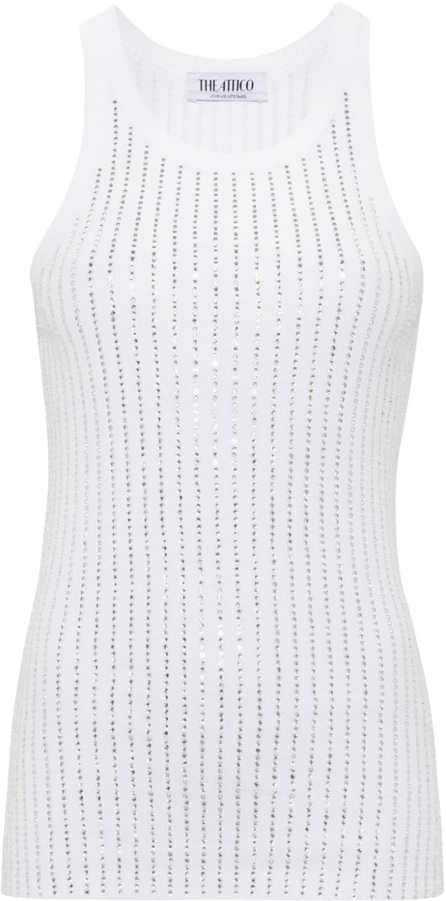 The Attico Top White Wit
