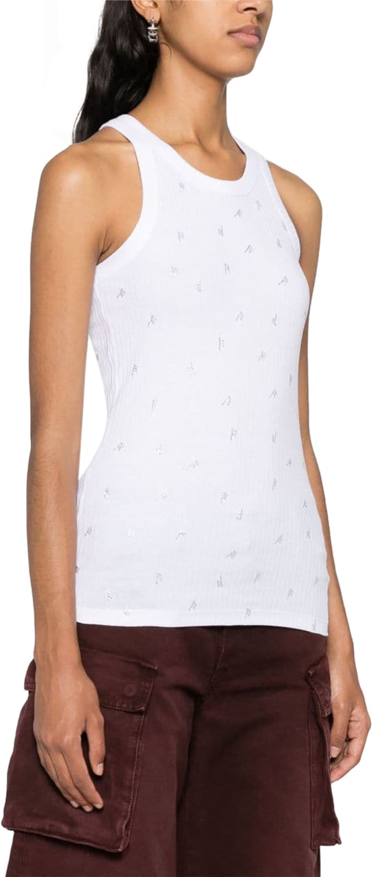The Attico Top White Wit