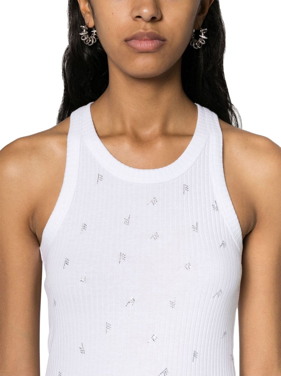 The Attico Top White Wit
