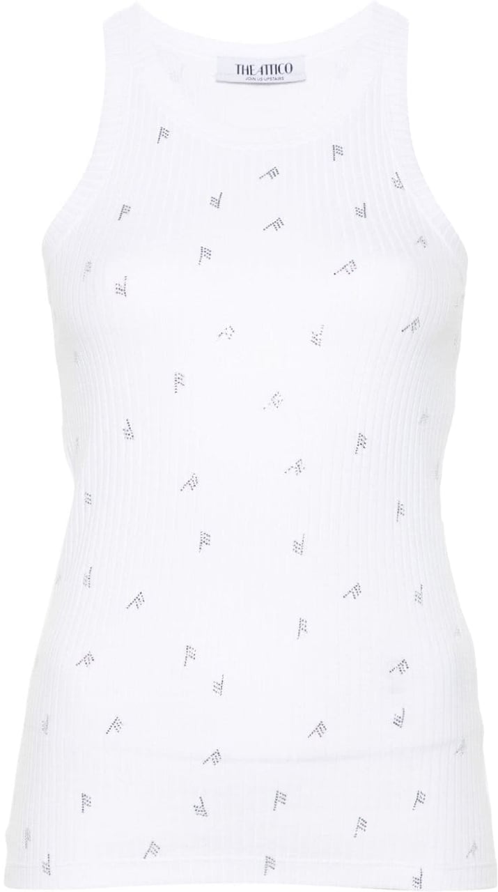 The Attico Top White Wit